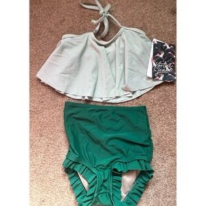 NEW Kortni Jeane Green Bathing Suit 18/24 Months